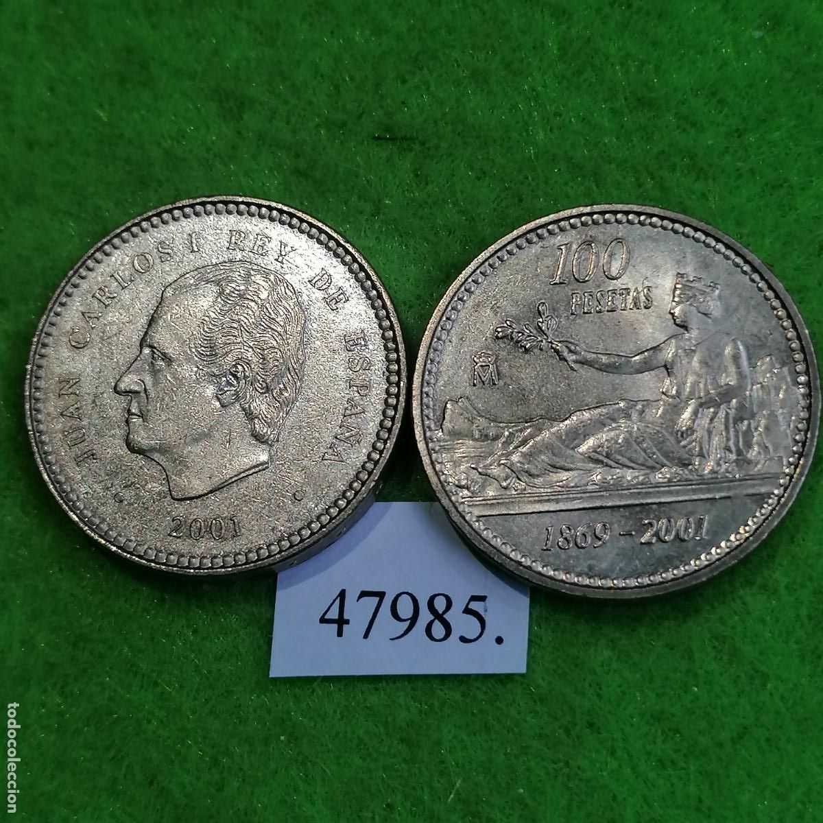 Monedas Juan Carlos I: Espa&ntilde;a 100 pesetas 2001, una moneda Juan Carlos I, 47985 6