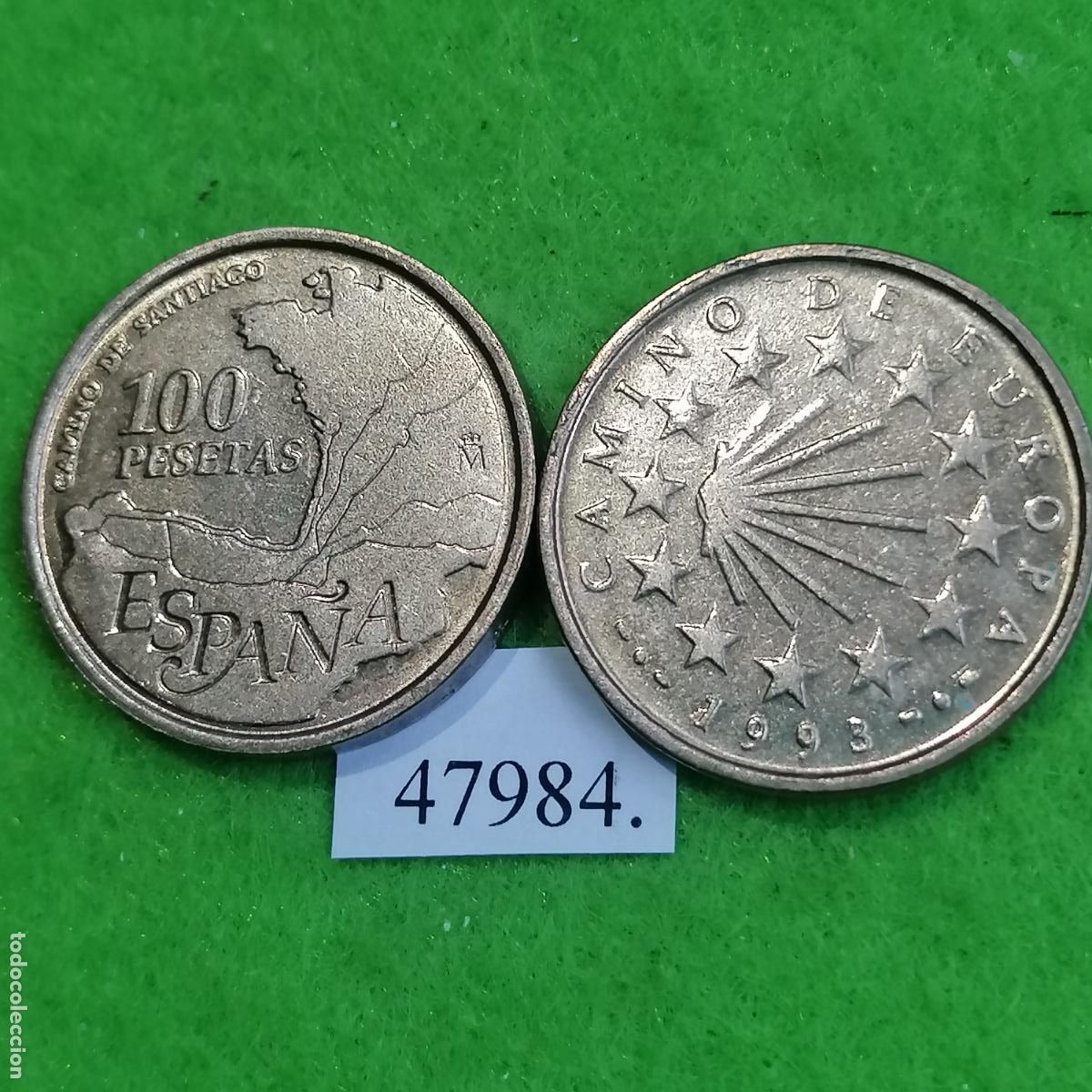 Monedas Juan Carlos I: Espa&ntilde;a 100 pesetas 1993, una moneda Juan Carlos I, 47984 7 mo