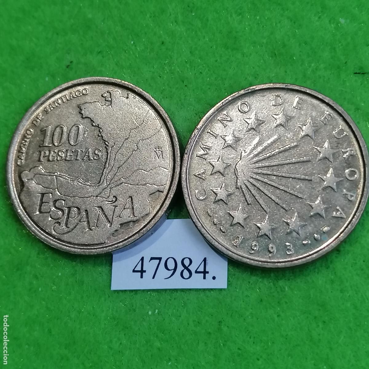 Monedas Juan Carlos I: Espa&ntilde;a 100 pesetas 1993, una moneda Juan Carlos I, 47984 6 mo