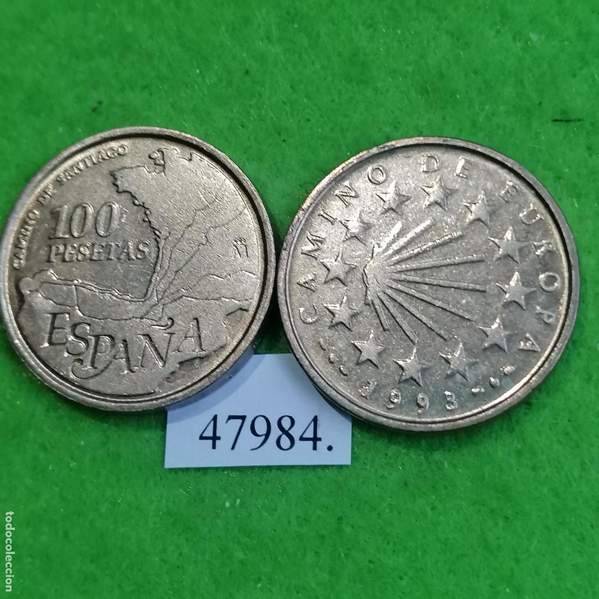 Monedas Juan Carlos I: Espa&ntilde;a 100 pesetas 1993, una moneda Juan Carlos I, 47984 mo
