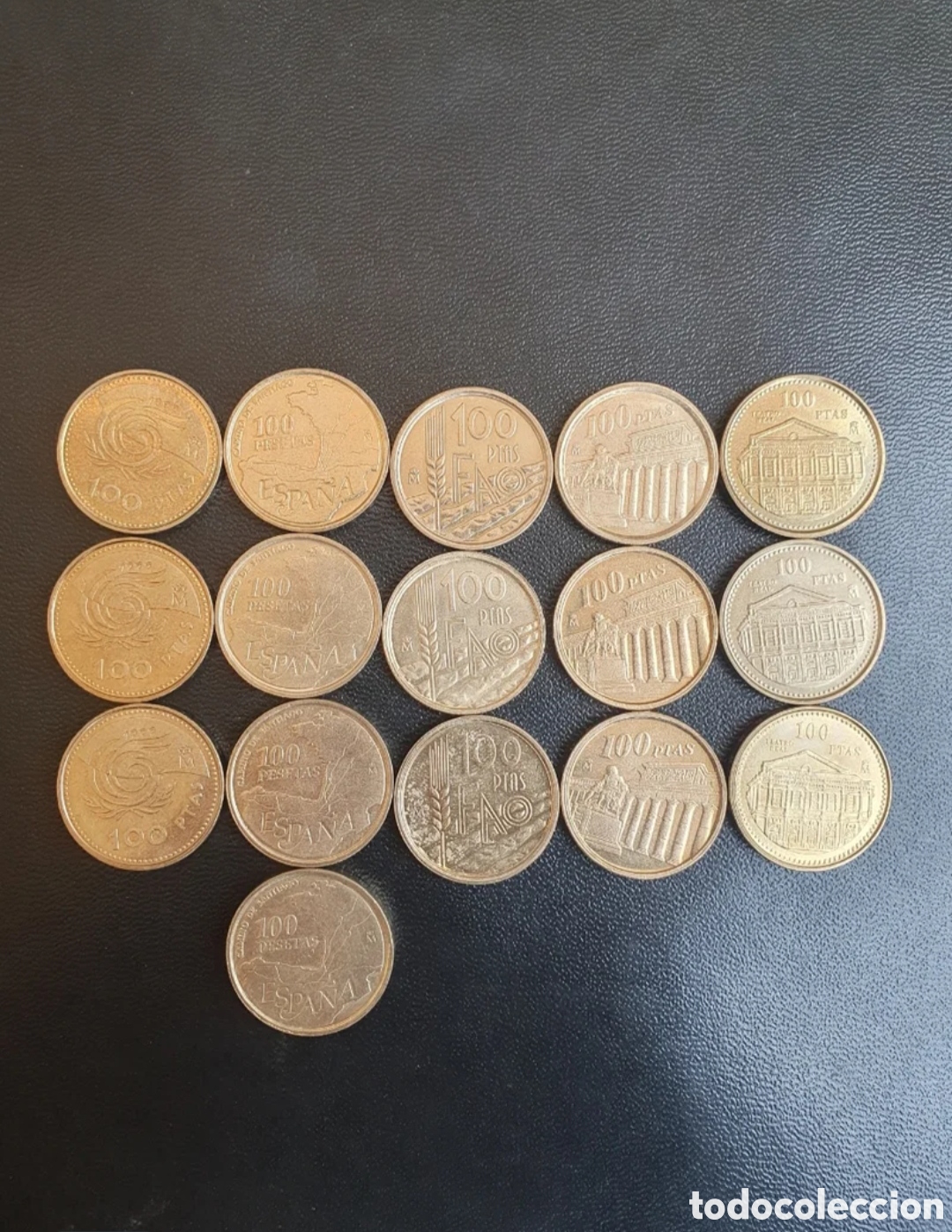 Monedas Juan Carlos I: 16 Monedas de 100 Pesetas de Distintos A&ntilde;os