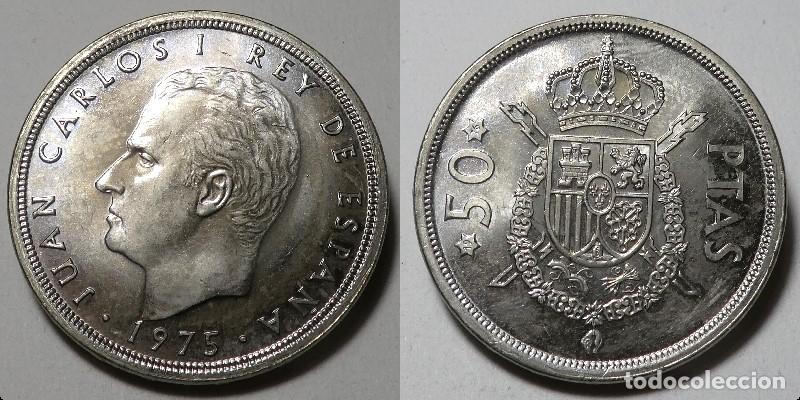 Monedas Juan Carlos I: MONEDA DE JUAN CARLOS I 50 PESETAS 1975*76 SC