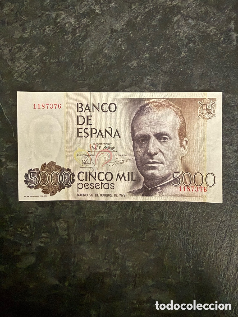 Monedas Juan Carlos I: Billete 5000 pesetas 1979