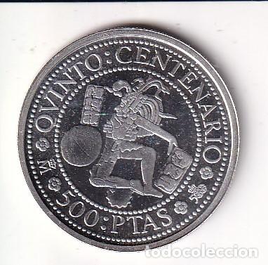 Monedas Juan Carlos I: MONEDA DE PLATA DE ESPA&Ntilde;A DE 500 PESETAS DEL A&Ntilde;O 1989 QUINTO CENTENARIO