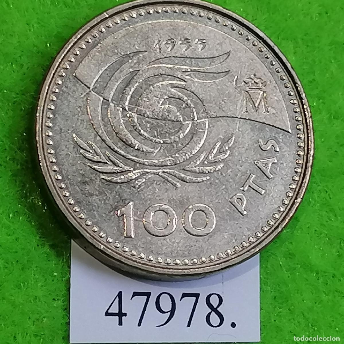 Monedas Juan Carlos I: Espa&ntilde;a 100 pesetas 1999, A&ntilde;o Internacional de las Personas Mayores., Juan Carlos I