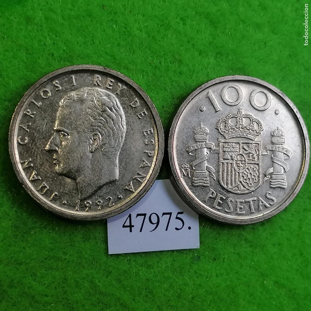 Monedas Juan Carlos I: Espa&ntilde; 100 pesetas 1992, una moneda, Juan Carlos I, 47975 2