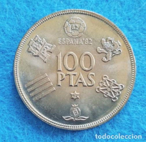 Monedas Juan Carlos I: Moneda 100 pesetas. Mundial de futbol Espa&ntilde;a 82. A&ntilde;o 1980. Estrella 80