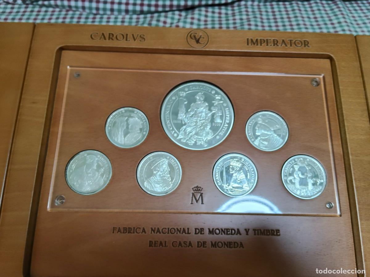 Monedas Juan Carlos I: V Centenario Carlos V - Completa Plata Proof - FNMT RCM - Estuche y certificado - A&ntilde;o 2000