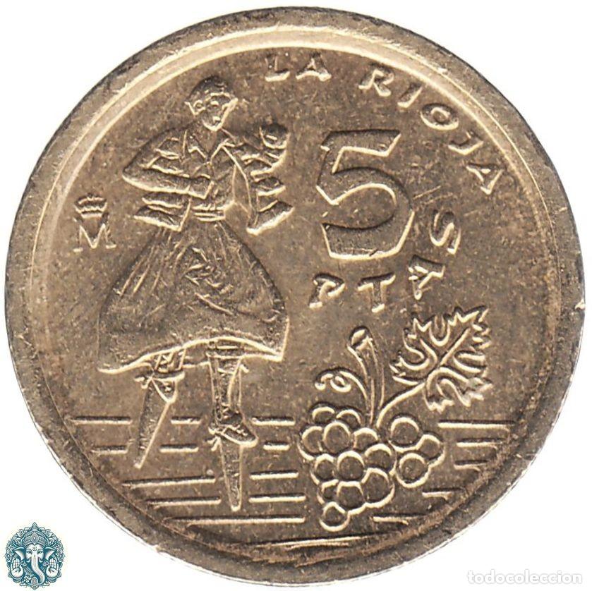 Monedas Juan Carlos I: ESPA&Ntilde;A 5 Pesetas 1996 La Rioja KM#960