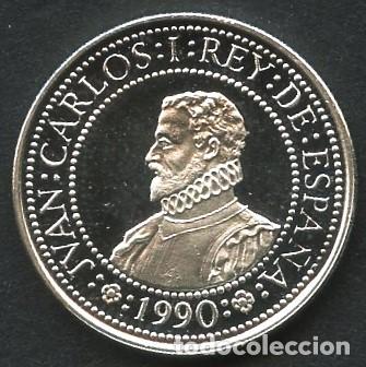 M&uuml;nzen unter Juan Carlos I: MONEDA DE PLATA, MONEDAS QUINTO CENTENARIO, VALOR: 200 PESETAS, 1990, FDC MATE