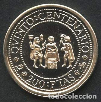 M&uuml;nzen unter Juan Carlos I: MONEDA DE PLATA, MONEDAS QUINTO CENTENARIO, VALOR: 200 PESETAS, 1991, FDC MATE