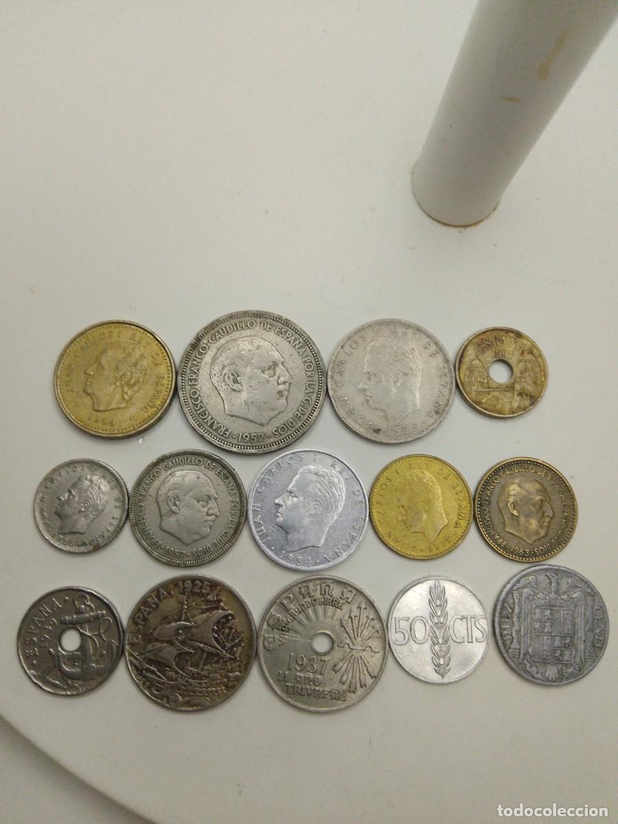 Monedas Juan Carlos I: Lote de varias pesetas de 100 a 10 centimos