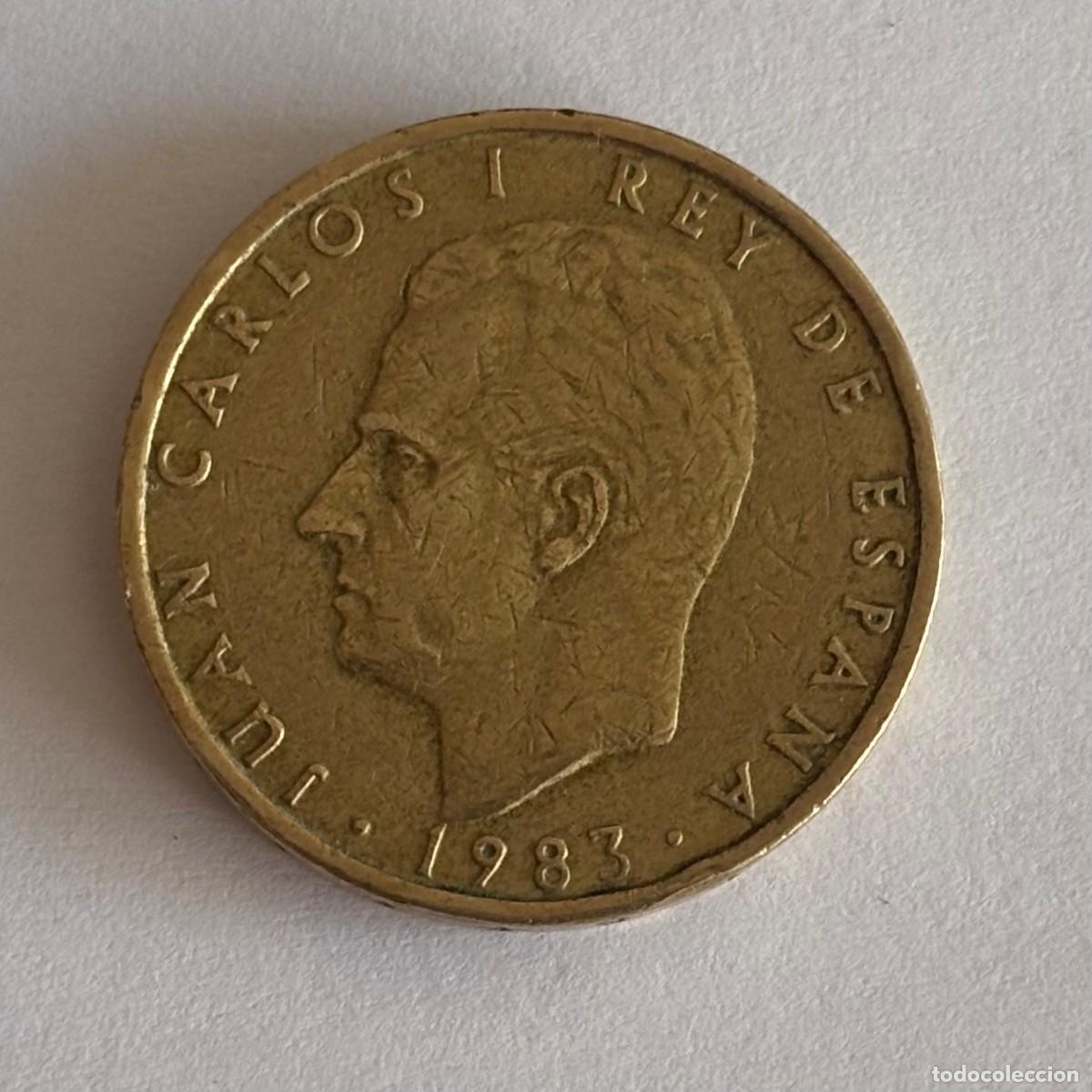 Monete Juan Carlos I: MONEDA DE 100 PESETAS JUAN CARLOS I A&Ntilde;O 1983 (FOTO) FLOR DE LIS ANVERSO