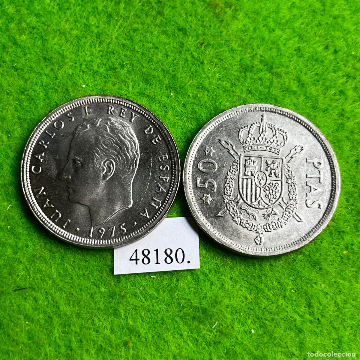 Coins Juan Carlos I: Espa&ntilde;a 1 moneda 50 pesetas 1975-78, Juan Carlos I, 48180 2