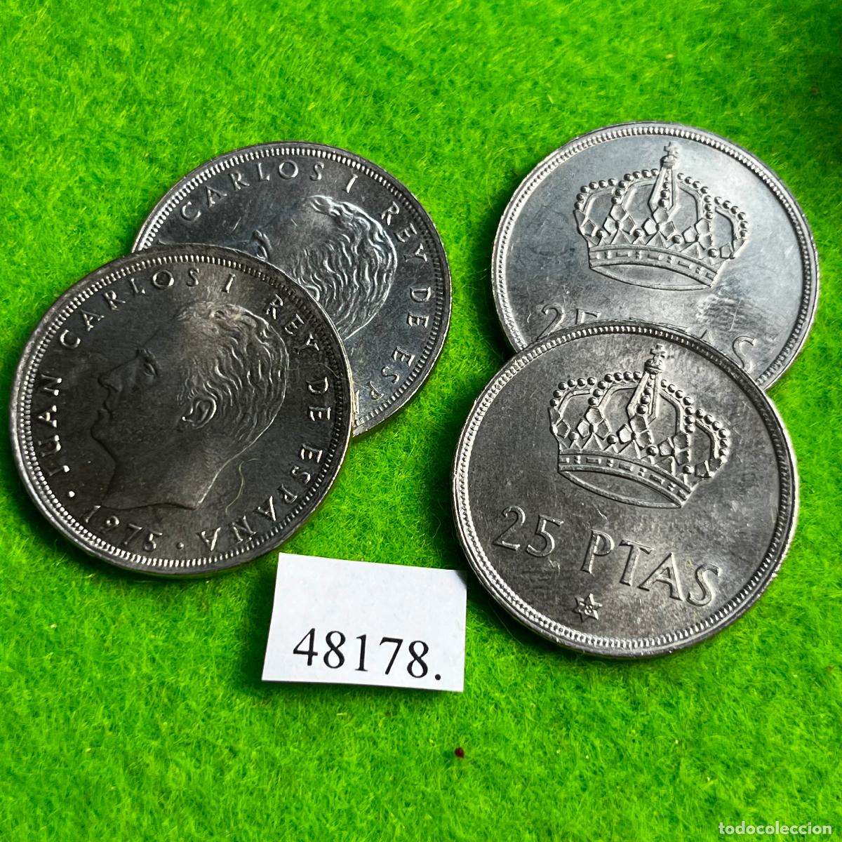 Monedas Juan Carlos I: Espa&ntilde;a 1 moneda 25 pesetas 1975-78, Juan Carlos I, 48178