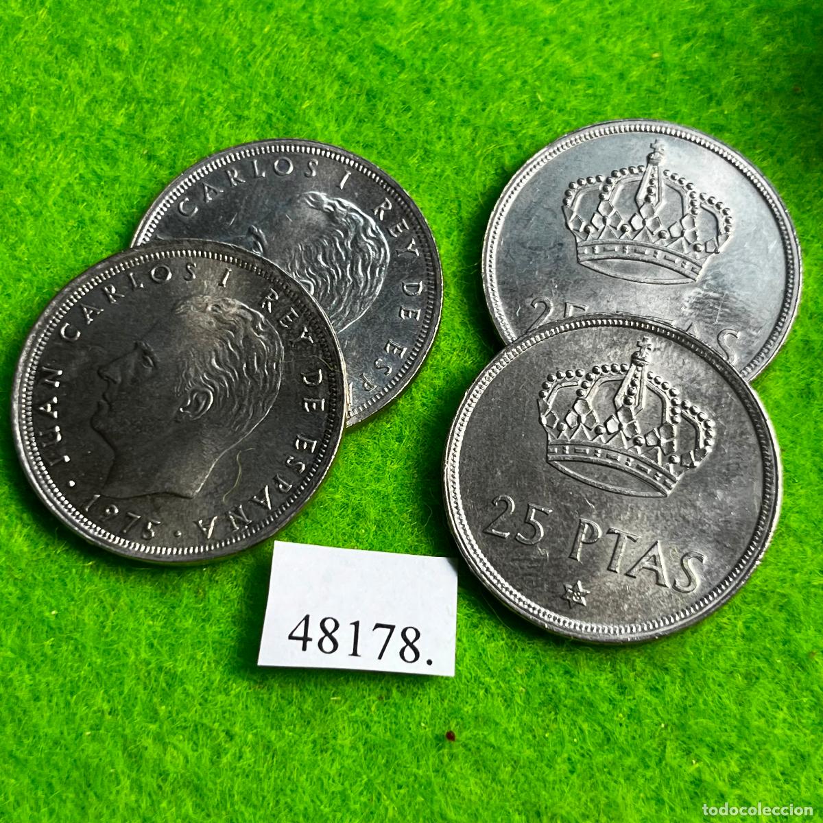 Monedas Juan Carlos I: Espa&ntilde;a 1 moneda 25 pesetas 1975-78, Juan Carlos I, 48178 4
