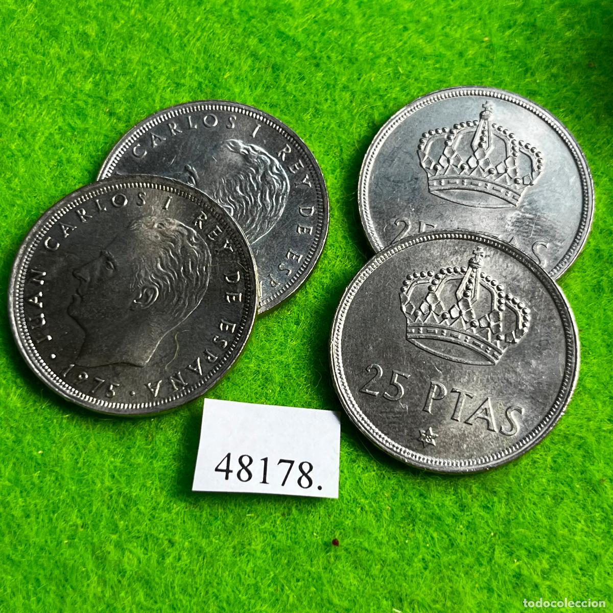 Monedas Juan Carlos I: Espa&ntilde;a 1 moneda 25 pesetas 1975-78, Juan Carlos I, 48178 3