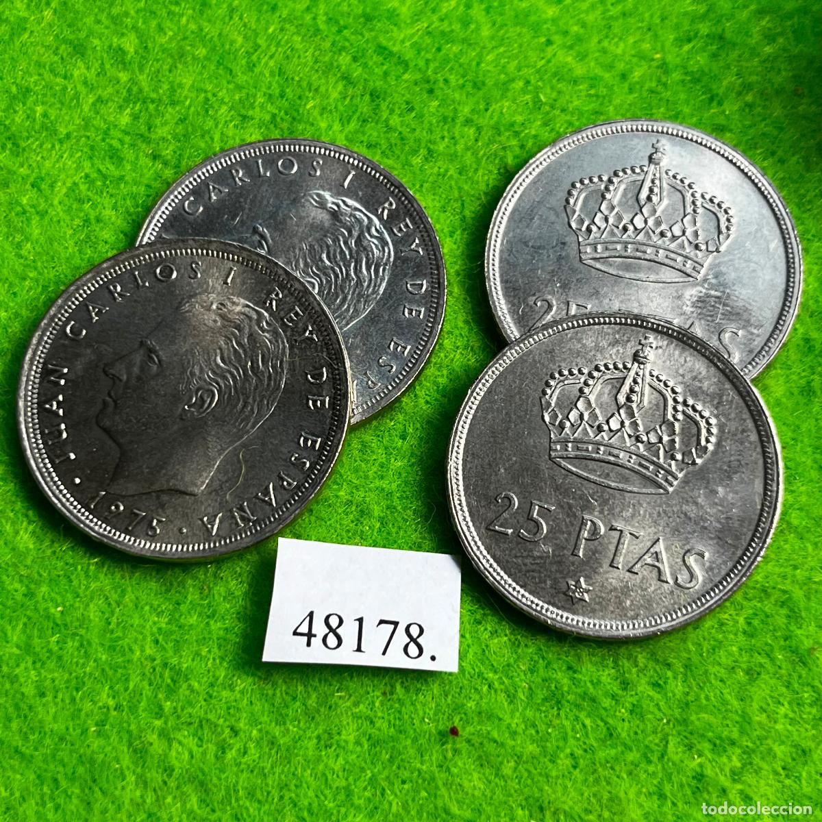 Monedas Juan Carlos I: Espa&ntilde;a 1 moneda 25 pesetas 1975-78, Juan Carlos I, 48178 2