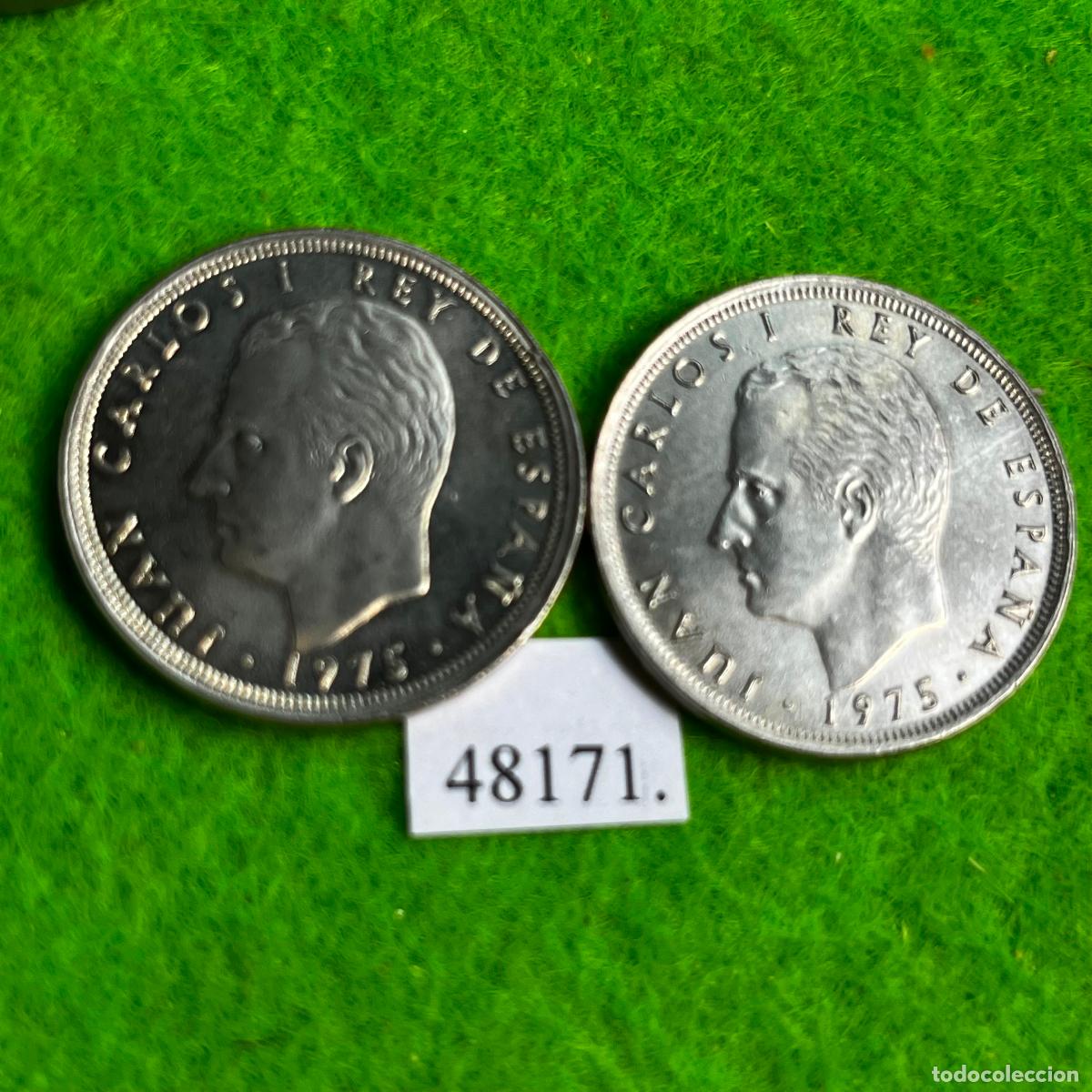 Monedas Juan Carlos I: Espa&ntilde;a 25 pesetas 1975-78-79, lote 2 monedas, Juan Carlos I , 48171