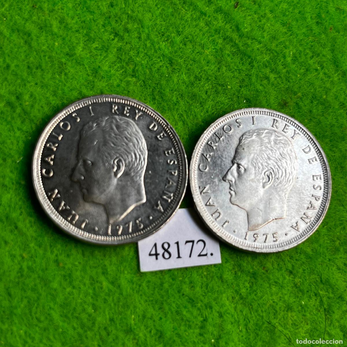 Monedas Juan Carlos I: Espa&ntilde;a 25 pesetas 1975-78-79, lote 2 monedas, Juan Carlos I , 48172