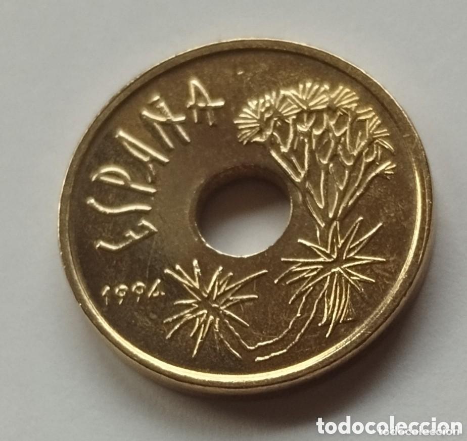 M&uuml;nzen unter Juan Carlos I: MONEDA DE 25 PESETAS JUAN CARLOS I 1994 &rdquo; CANARIAS&rdquo; MUY BUEN ESTADO