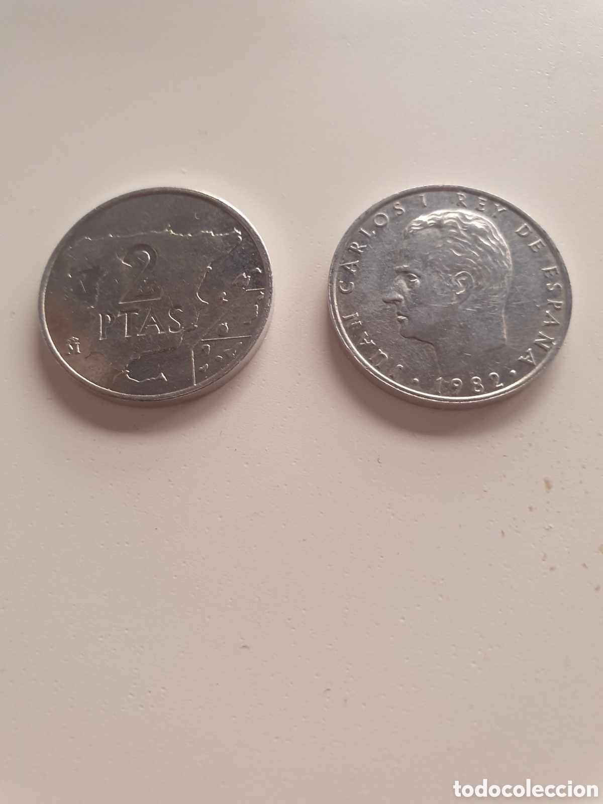 M&uuml;nzen unter Juan Carlos I: 2 PESETAS 1982 A&ntilde;o del Mundial en Espa&ntilde;a