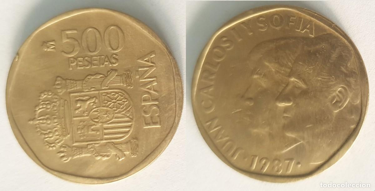 Monedas Juan Carlos I: Espa&ntilde;a 500 Pesetas 1987 Juan Carlos I y Sof&iacute;a KM#831 EBC