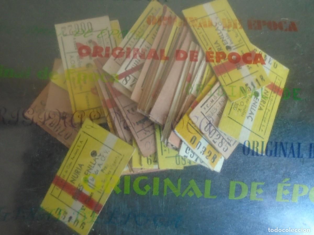 M&uuml;nzen unter Juan Carlos I: (BT-260701)LOTE DE 39 BILLETES F.C.M.G.P.S.A.FERROCARRIL TREN CREMALLERA
