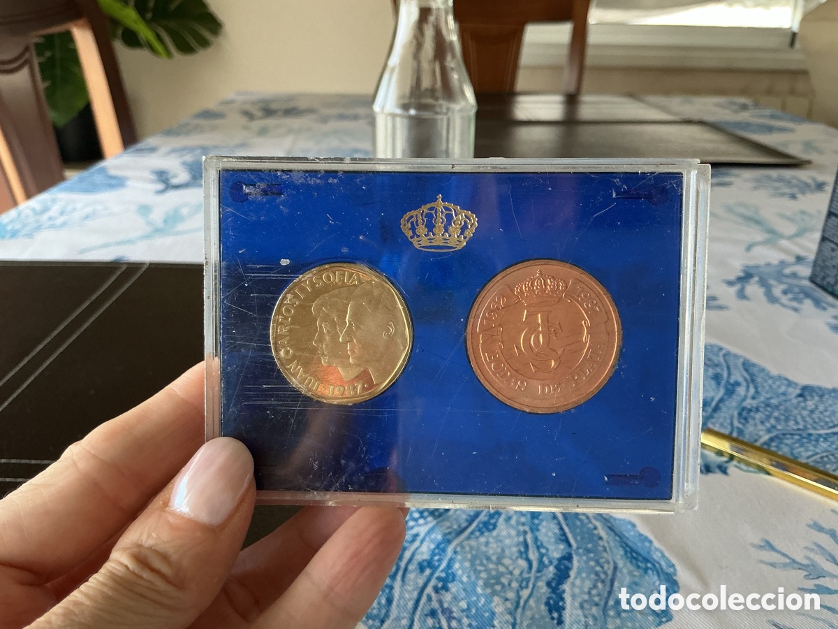 Monedas Juan Carlos I: Espa&ntilde;a 500 Pesetas 1987 Bodas de Plata Juan Carlos I. y Sof&iacute;a