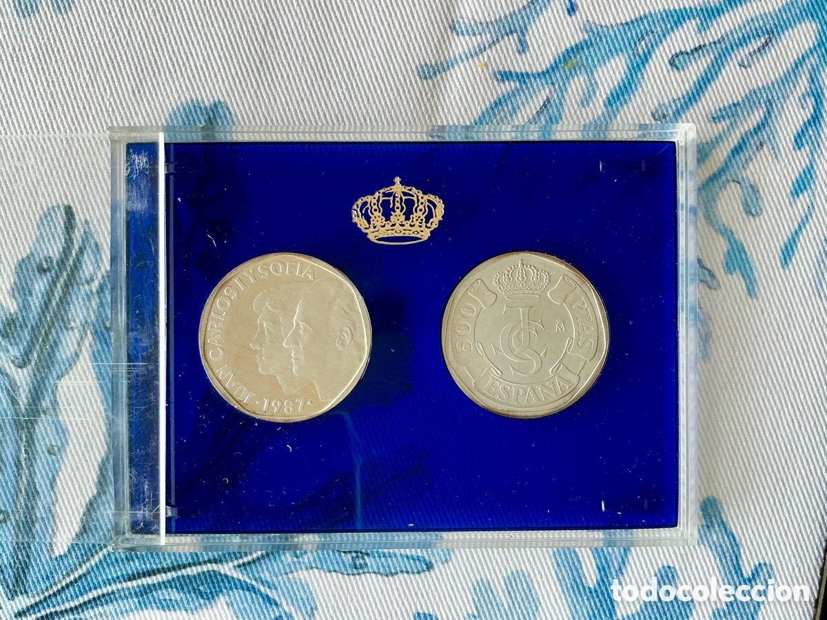 M&uuml;nzen unter Juan Carlos I: 500 Ptas En Plata XXV Aniversario SSMM As&iacute; Nace Una Moneda, 1988