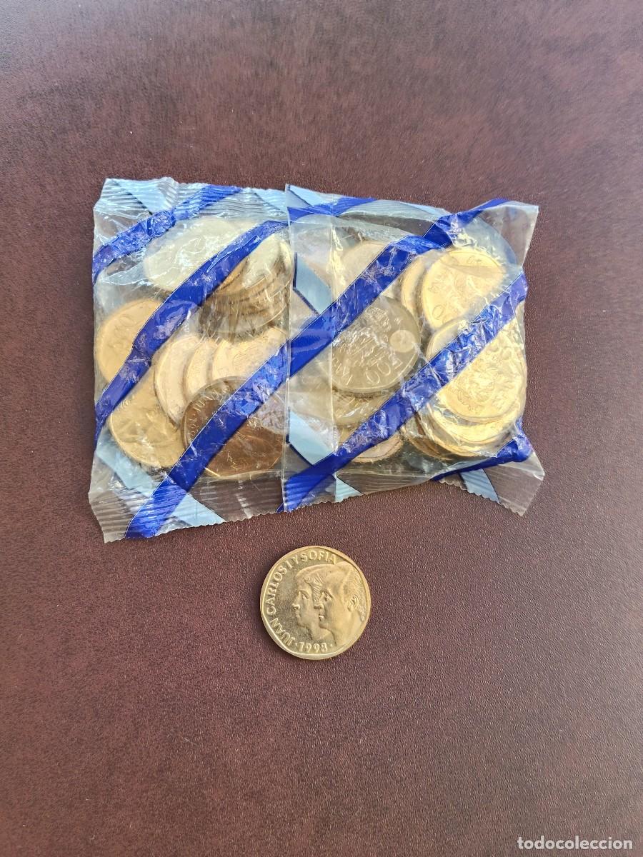 Monedas Juan Carlos I: BOLSA SIN ABRIR CON 25 MONEDAS DE 500 PESETAS DEL A&Ntilde;O 1998.