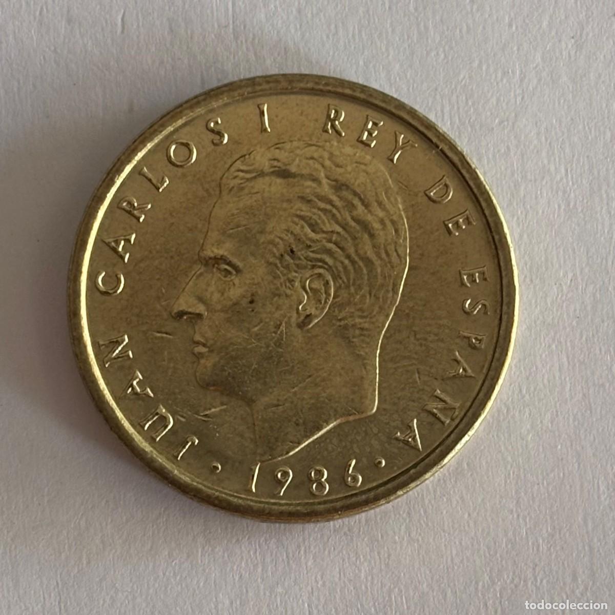 M&uuml;nzen unter Juan Carlos I: MONEDA DE 100 PESETAS JUAN CARLOS I 1986 SC FLOR LIS REVERSO