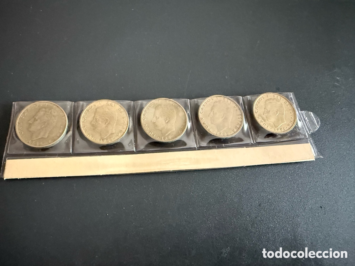 Monedas Juan Carlos I: 5 x Monedas 100 PESETAS. JUAN CARLOS I. 1982-1986