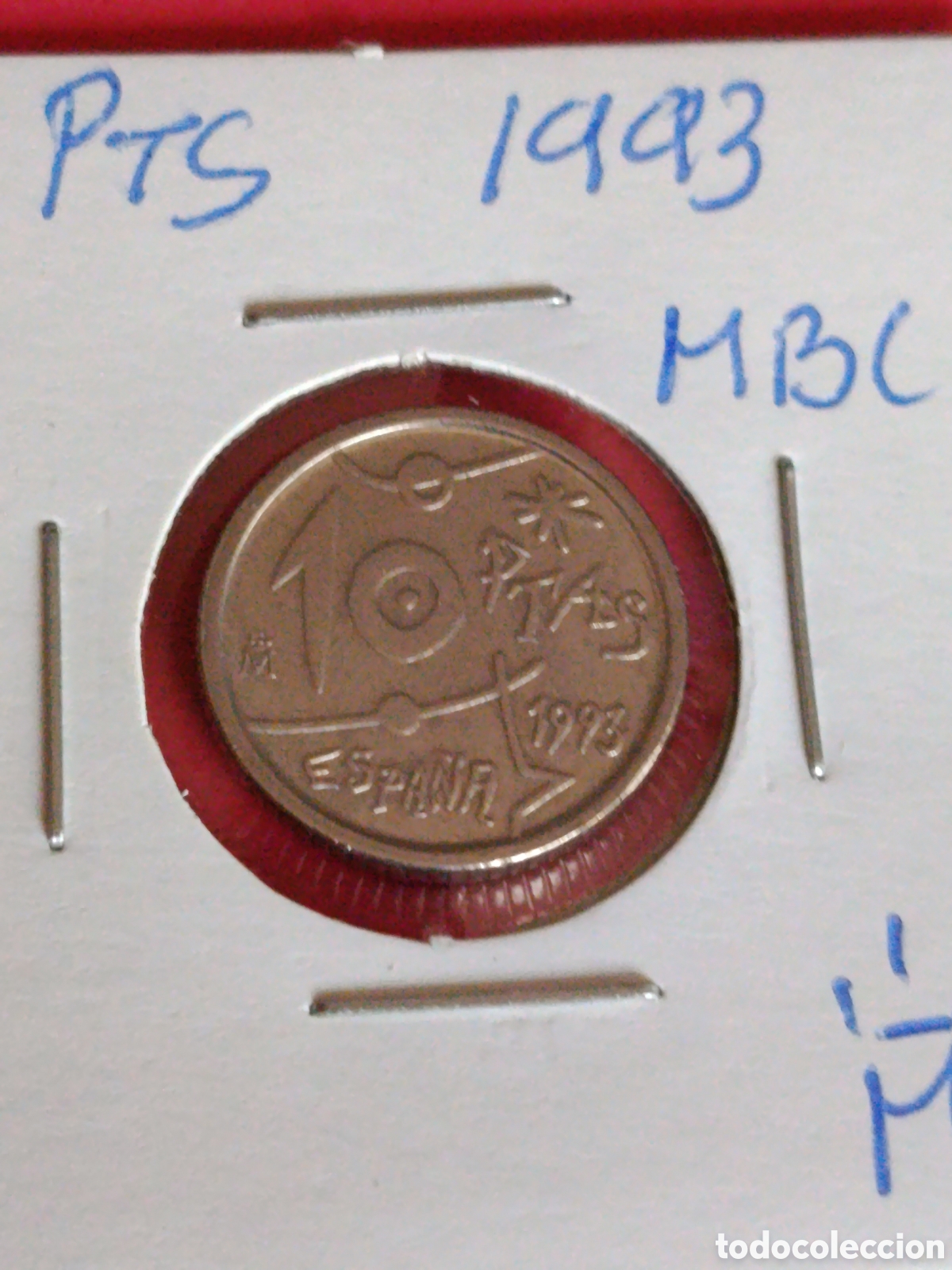 Moedas Juan Carlos I: JUAN CARLOS I. 10 PESETAS DE 1993. MBC.