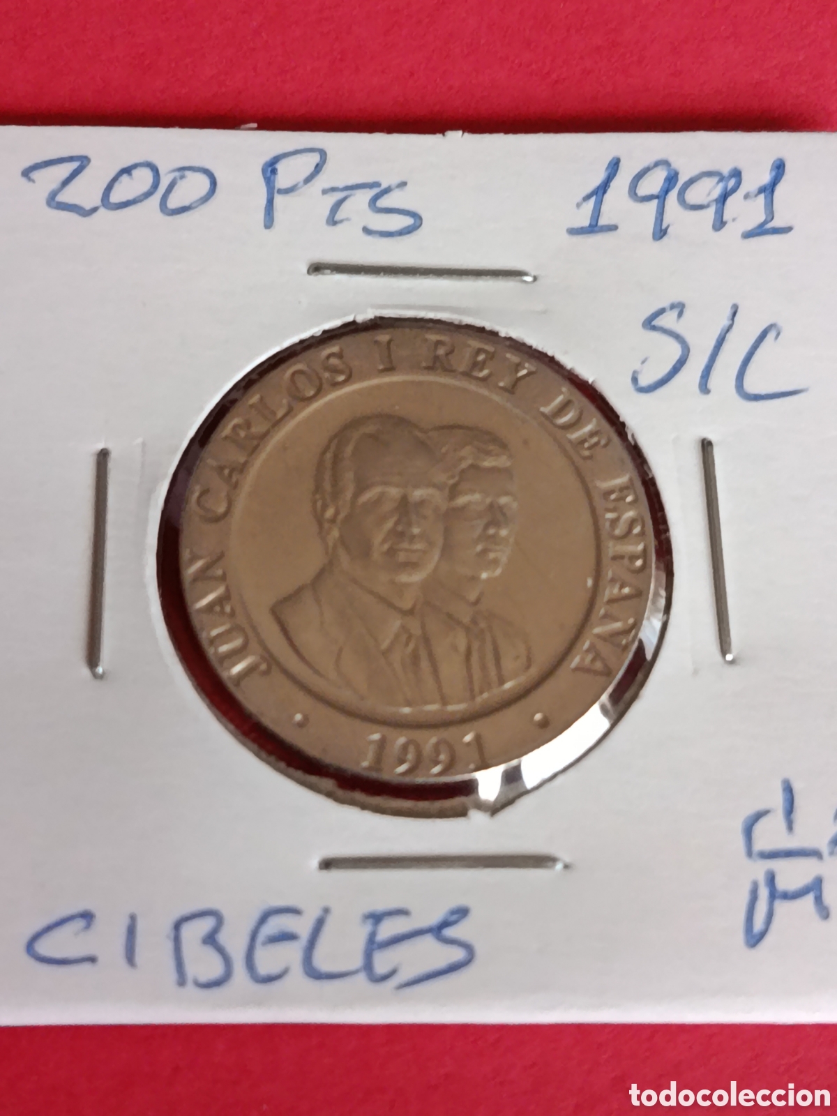 Moedas Juan Carlos I: JUAN CARLOS I. 200 PESETAS DE 1991. SC.