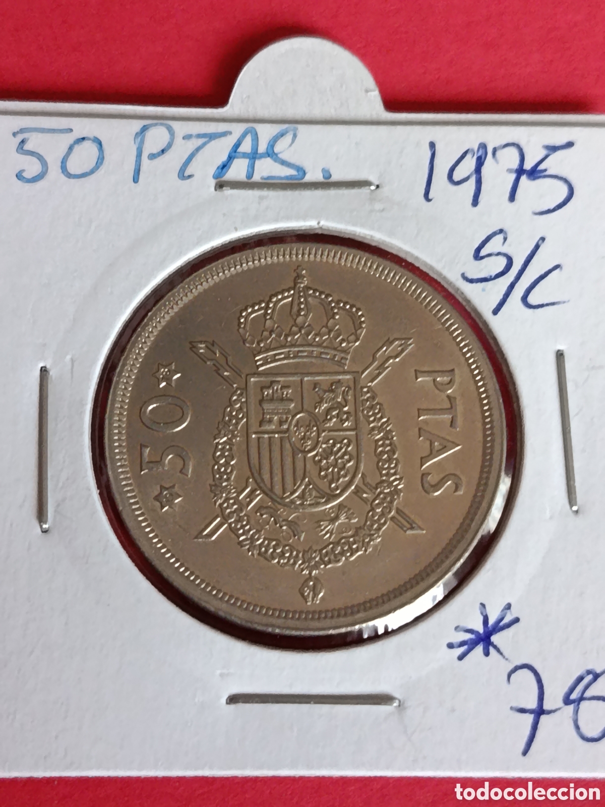 Moedas Juan Carlos I: JUAN CARLOS I. 50 PESETAS DE 1975.*78* SC.