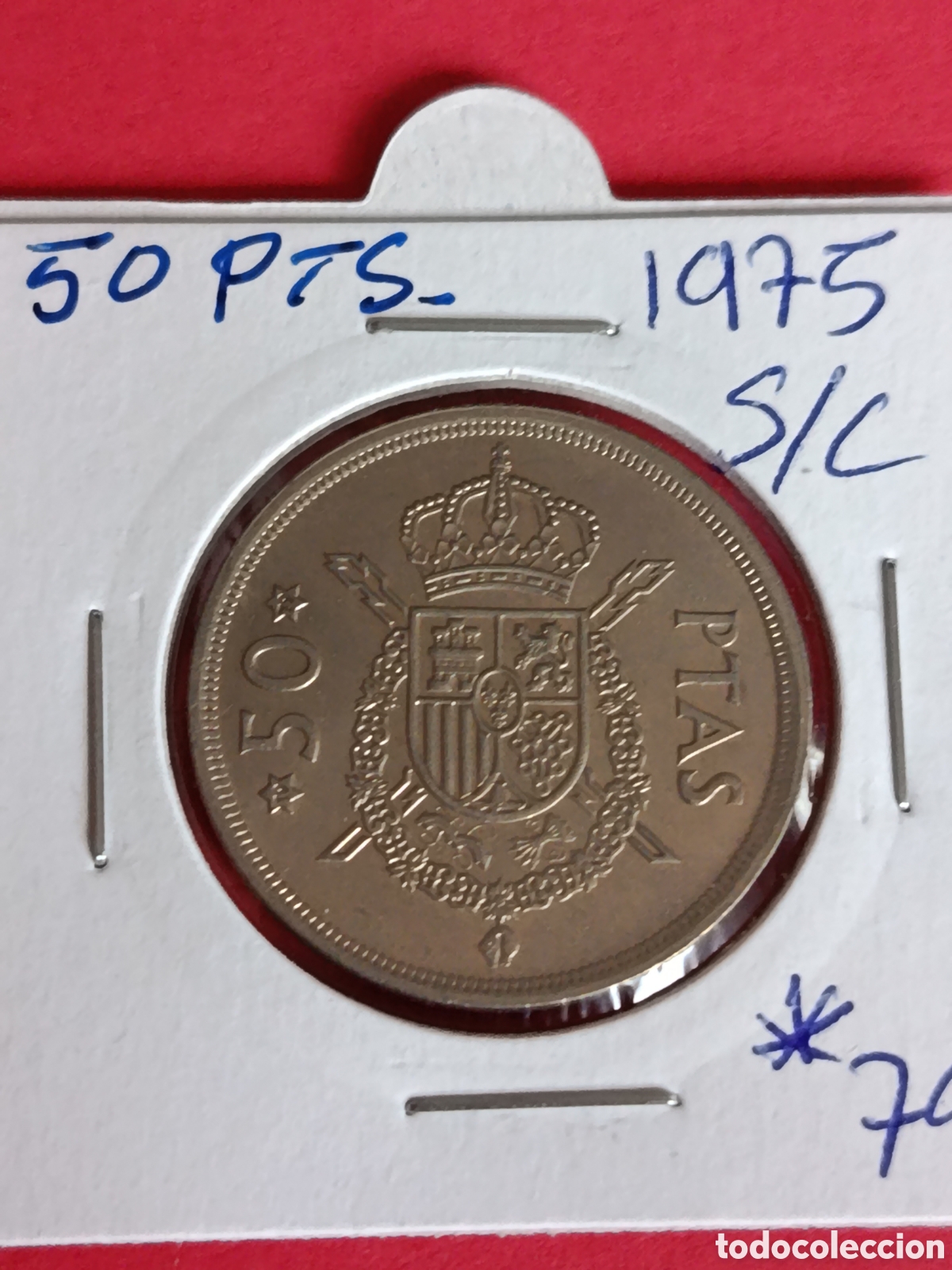 Moedas Juan Carlos I: JUAN CARLOS I. 50 PESETAS DE 1975.*79* SC.
