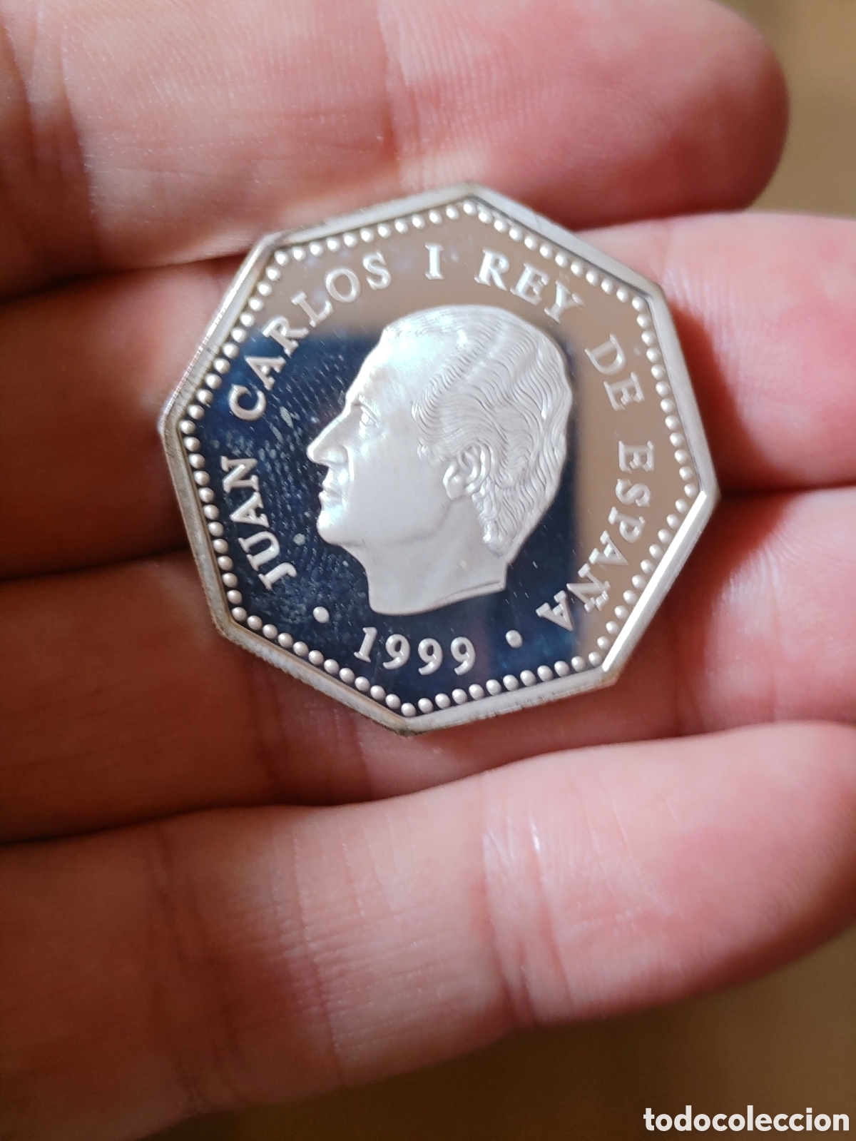 M&uuml;nzen unter Juan Carlos I: Moneda de plata. 1500. Pesetas. Milenio. 1999.