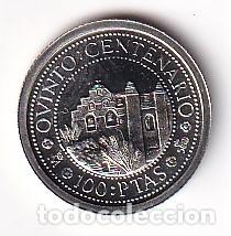 M&uuml;nzen unter Juan Carlos I: MONEDA DE PLATA DE ESPA&Ntilde;A DE 100 PESETAS DEL A&Ntilde;O 1990 QUINTO CENTENARIO