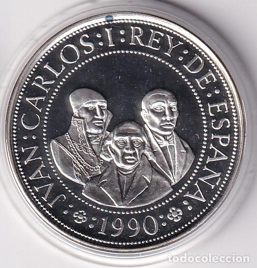 Monedas Juan Carlos I: MONEDA DE PLATA DE ESPA&Ntilde;A DE 2000 PESETAS DEL A&Ntilde;O 1990 QUINTO CENTENARIO