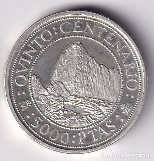 Monedas Juan Carlos I: MONEDA DE PLATA DE ESPA&Ntilde;A DE 5000 PESETAS DEL A&Ntilde;O 1991 QUINTO CENTENARIO
