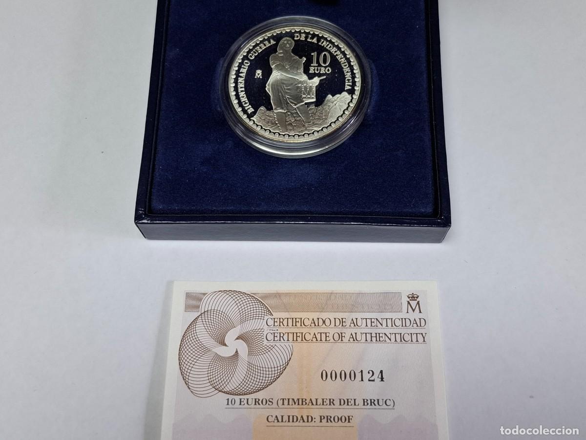 Monedas Juan Carlos I: Estuche moneda de 10 EUROS DE PLATA de 2008 ALCALDES DE MOSTOLES BANCO DE ESPA&Ntilde;A en PROOF