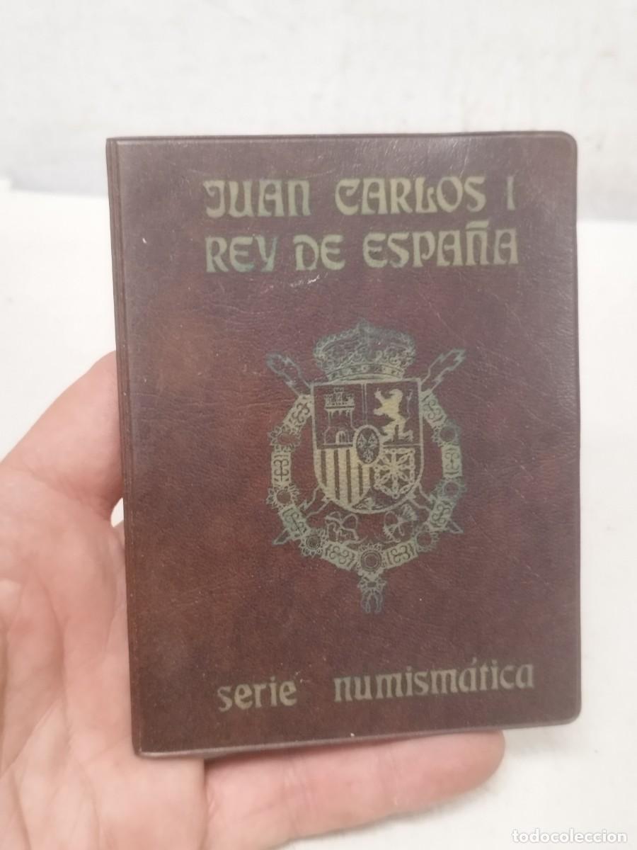 Monedas Juan Carlos I: Coleccion de 4 monedas de Juan carlos I rey de espa&ntilde;a. Serie numism&aacute;tica. Pesetas 50, 25, 5, 1. PTS.