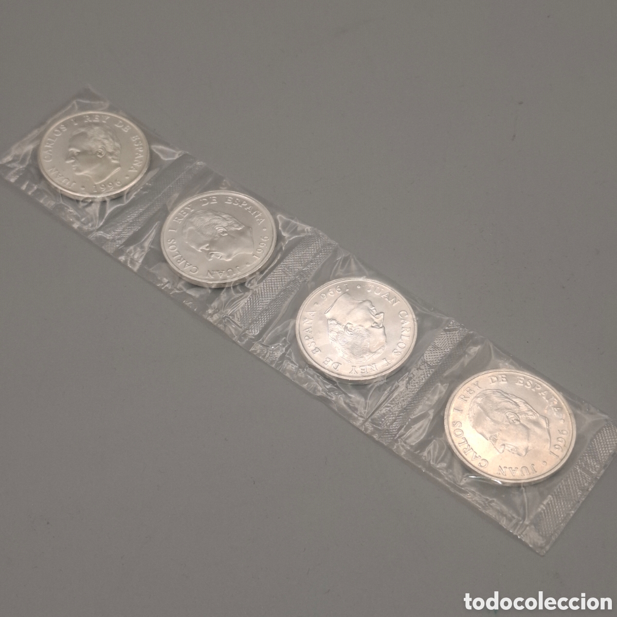 Monedas Juan Carlos I: LOTE 4 MONEDAS PLATA CONMEMORATIVA 12 EUROS. La maja vestida (Goya) 1996. Con precinto original