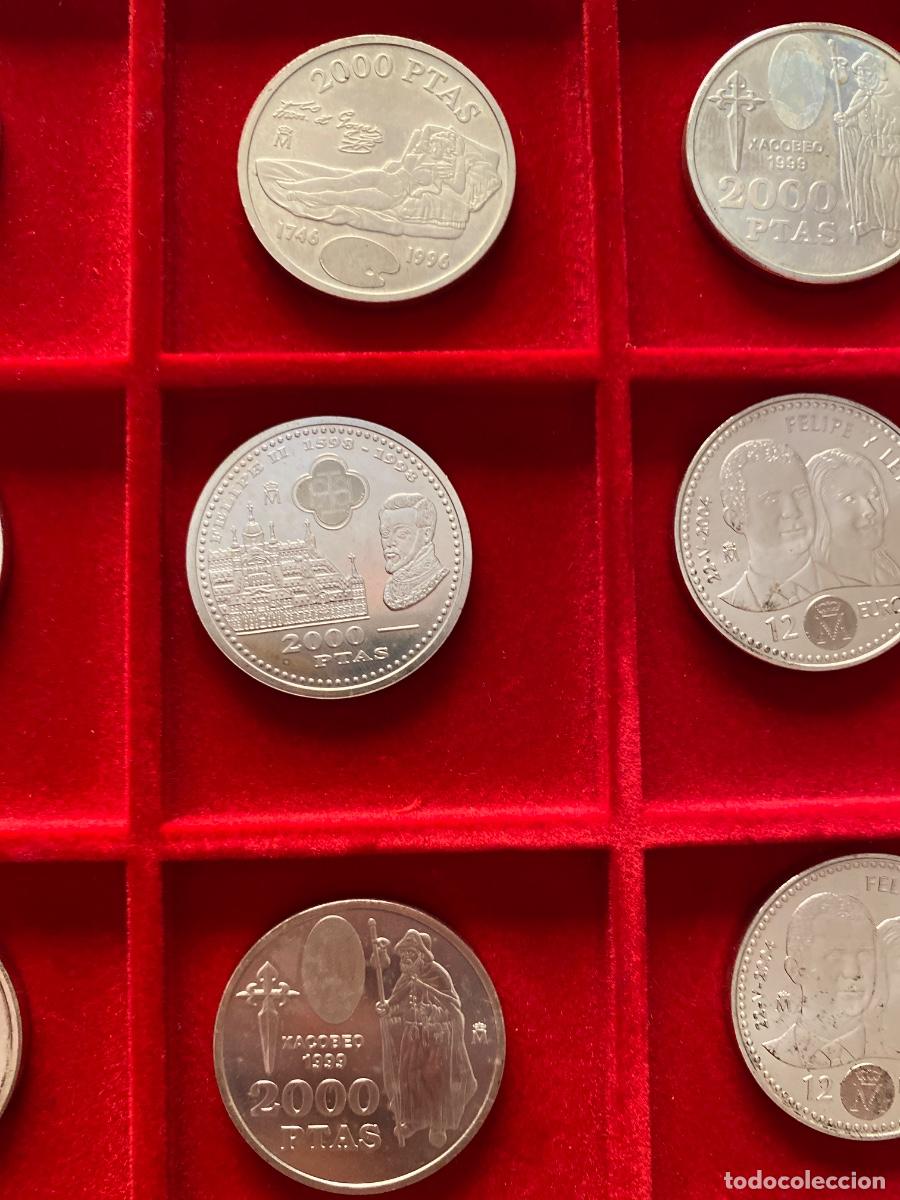 Monedas Juan Carlos I: Lote 12 monedas plata espa&ntilde;olas - Foto 3