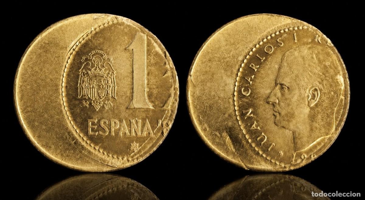 Monedas Juan Carlos I: Espa&ntilde;a Juan Carlos I - 1 Peseta 1982 82 Error desplazada Km 816 Sc- aUnc