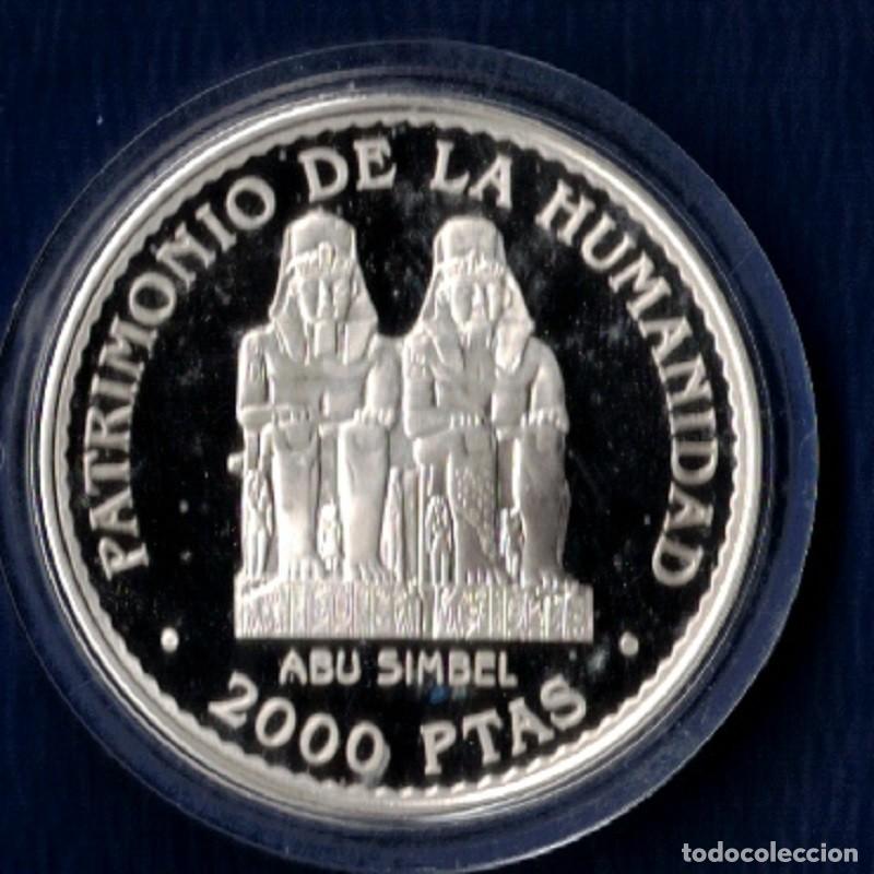 Monedas Juan Carlos I: ESPA&Ntilde;A. A&Ntilde;O 1996. 2000 PTAS PLATA ( 925 ) ABU SIMBEL. PESO 27 GR