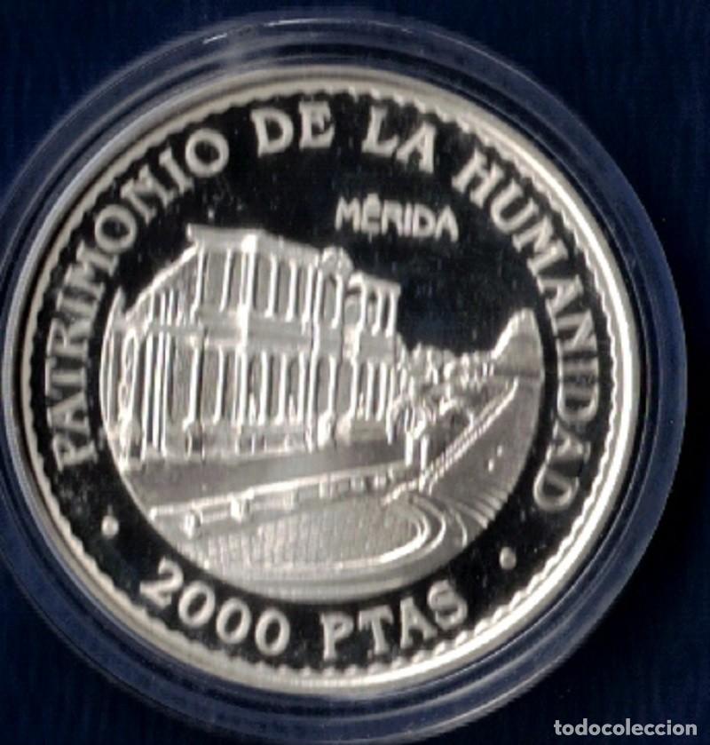 Monedas Juan Carlos I: ESPA&Ntilde;A. A&Ntilde;O 1996 2000 PTAS PLATA (925 ) MERIDA