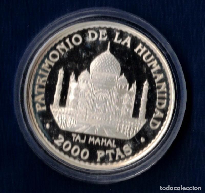 Monedas Juan Carlos I: ESPA&Ntilde;A A&Ntilde;O 1996 2000 PTA PLATA ( 925 ) TAJ MAHAL