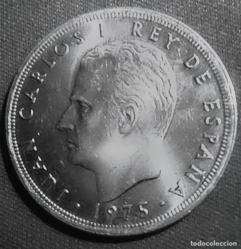 Monedas Juan Carlos I: 5 pesetas de Juan Carlos I a&ntilde;o 1975